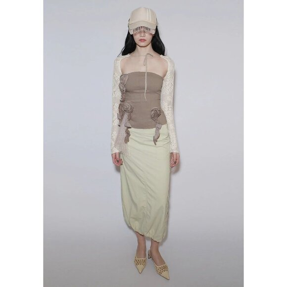 Zemeta Secret Dare Shrug in Ivory Small New Womens Bolero Crop Cardigan - Picture 11 of 15